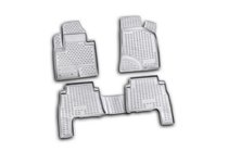 Hyundai Santa Fe 2 2006–2012 (2010-2012) Gumijasti tepihi za notranjost (4 kosi, Novline) fotografija 1