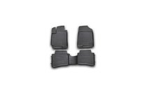 Hyundai Accent 2011–2017 Gumijasti tepihi za kabino (4 kosi, Novline) fotografija 1