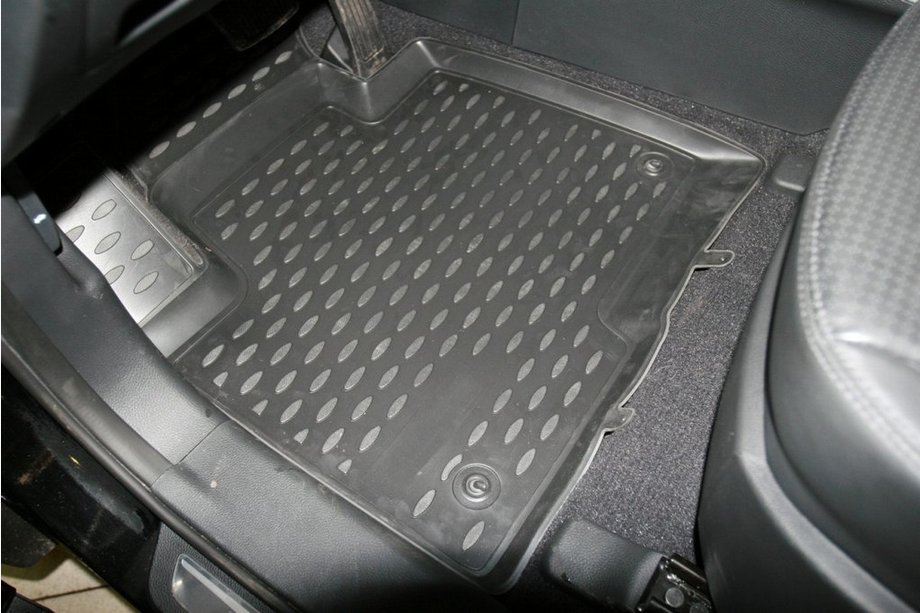 Hyundai Santa Fe 3 2012–2018 Gumijasti tepihi za kabino (4 kosi, Novline) Image