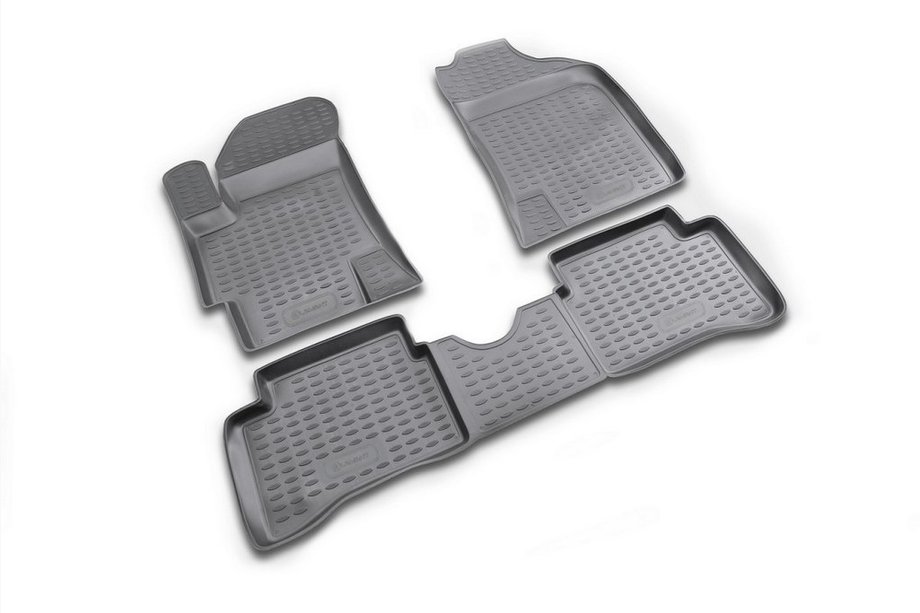 Kia Rio 2005–2011 Gumijasti tepihi za kabino (4 kosi, Novline) Image