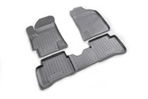 Kia Rio 2005–2011 Gumijasti tepihi za kabino (4 kosi, Novline) fotografija 1