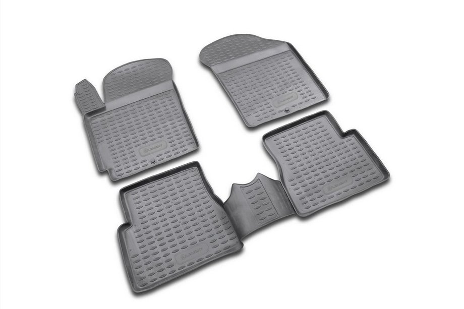 Kia Picanto 2004–2011 Gumijasti tepihi za kabino (4 kosi, Novline) Image