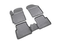 Kia Picanto 2004–2011 Gumijasti tepihi za kabino (4 kosi, Novline) fotografija 1