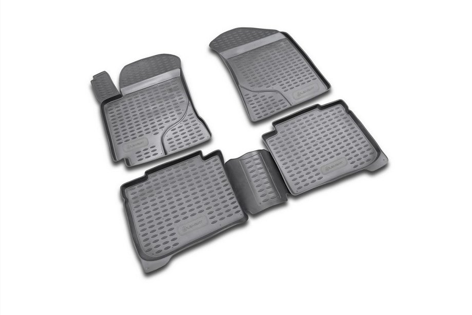 Kia Cerato 1 2004–2009 Gumijasti tepihi za kabino (4 kosi, Novline) Image