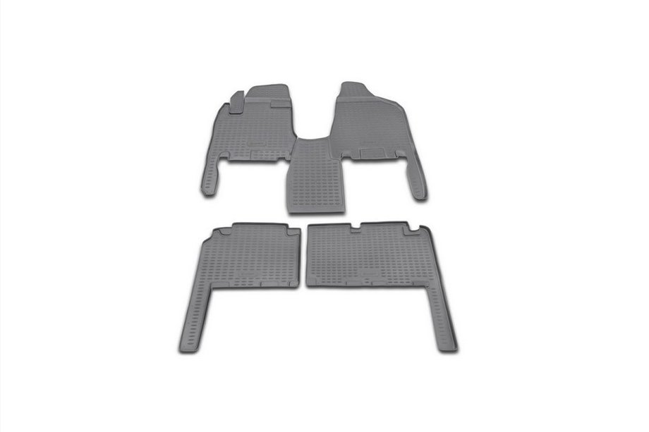 Kia Carnival 2002–2013 Gumijasti tepihi za kabino (4 kosi, Novline) avtomatski menjalnik Image