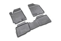 Kia Soul I 2008–2013 Gumijasti tepihi za kabino (4 kosi, Novline) fotografija 1