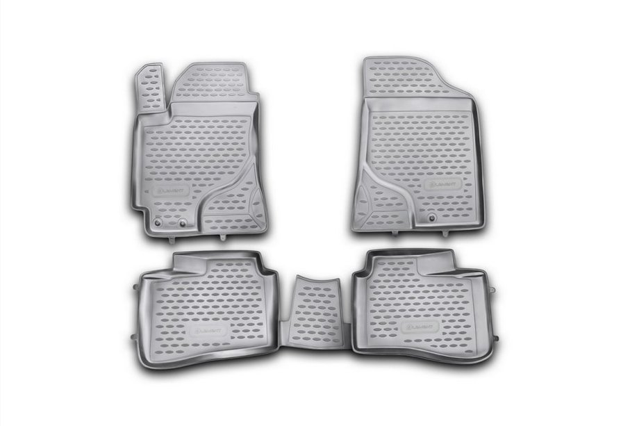Kia Cerato 2 2010–2013 Gumijasti tepihi za kabino (4 kosi, Novline) Image