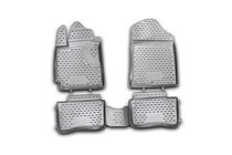 Kia Picanto 2011–2016 Gumijasti tepihi za kabino (4 kosi, Novline) fotografija 1