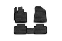 Kia Soul II 2013–2018 Gumijasti tepihi za kabino (4 kosi, Novline) fotografija 1