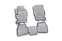 Land Rover Discovery IV 2009–2017 Gumijasti tepihi za kabino (4 kosi, Novline) fotografija 1