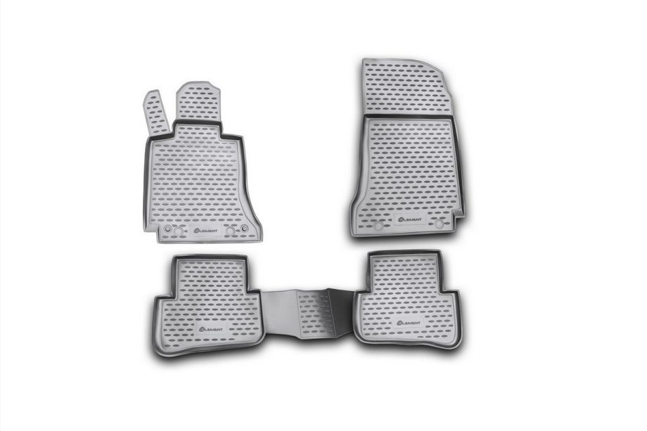 Mercedes razred C W204 2007–2015 Gumijasti tepihi za kabino (4 kosi, Novline) Image