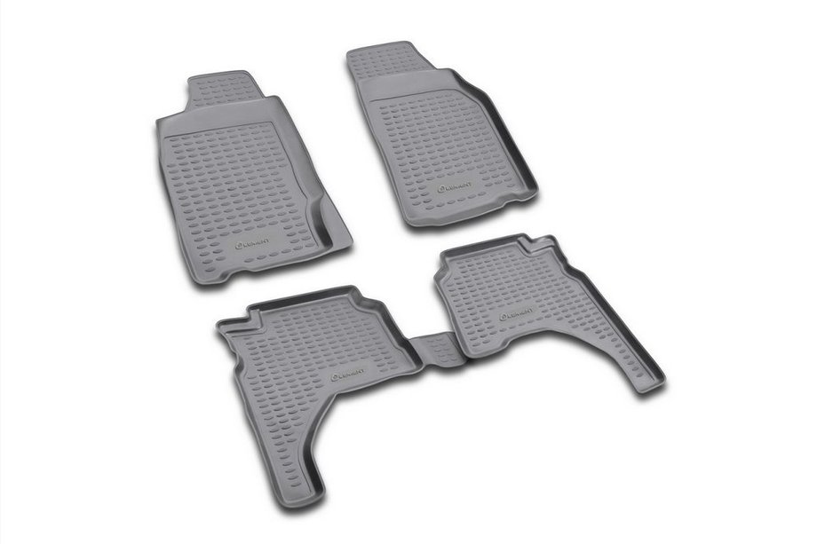Mitsubishi L200 1996–2006 Gumijasti tepihi za kabino (4 kosi, Novline) Image