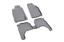 Mitsubishi L200 1996–2006 Gumijasti tepihi za kabino (4 kosi, Novline) fotografija 1