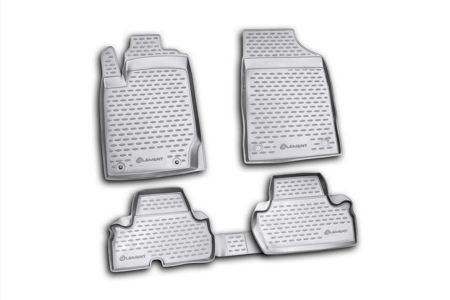 Mitsubishi L200 2006–2015 (2010-2015) Gumijasti tepihi za notranjost (4 kos, Novline) 2D Fotografija 1