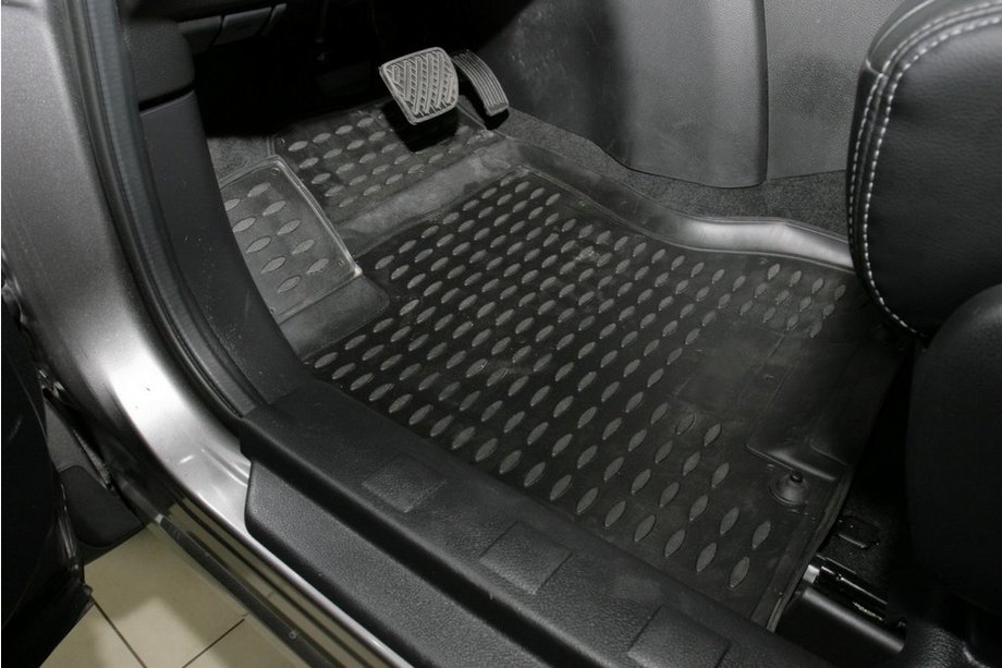 Nissan X-trail T31 2007–2014 Gumijasti tepihi za kabino (4 kosi, Novline) Image