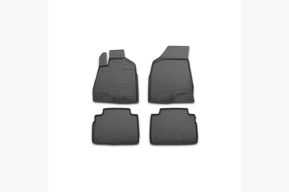 Nissan NP300 1999–2015 (2008↗) Gumijasti tepihi za notranjost (4 kosi, Novline) Image