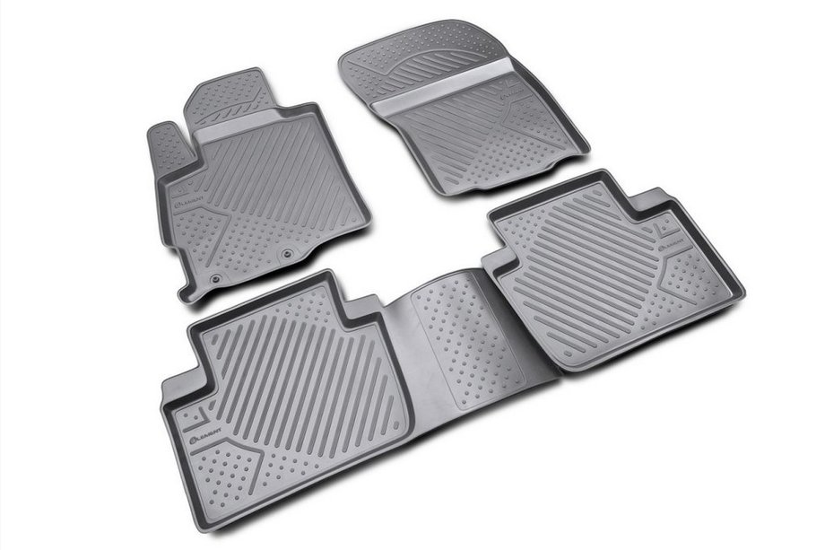 Peugeot 4007 2007–2013 Gumijasti tepihi za kabino (4 kosi, Novline) Image