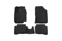 Hyundai I-20 2008–2012 3D gumijasti tepihi za notranjost (4 kosi, Novline) fotografija 1