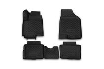 Kia Soul I 2008–2013 3D gumijasti tepihi za notranjost (4 kosi, Novline) fotografija 1