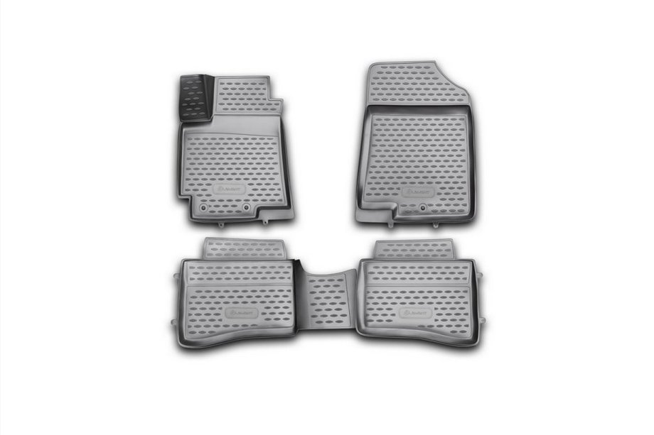 Kia Rio 2012–2017 Gumijasti 3D avtomobilski tepihi za notranjost (4 kos, Novline) (UB) Image