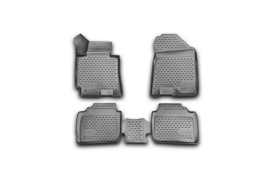 Kia Cerato 3 2013–2018 3D gumijasti tepihi za notranjost (4 kosi, Novline) Image