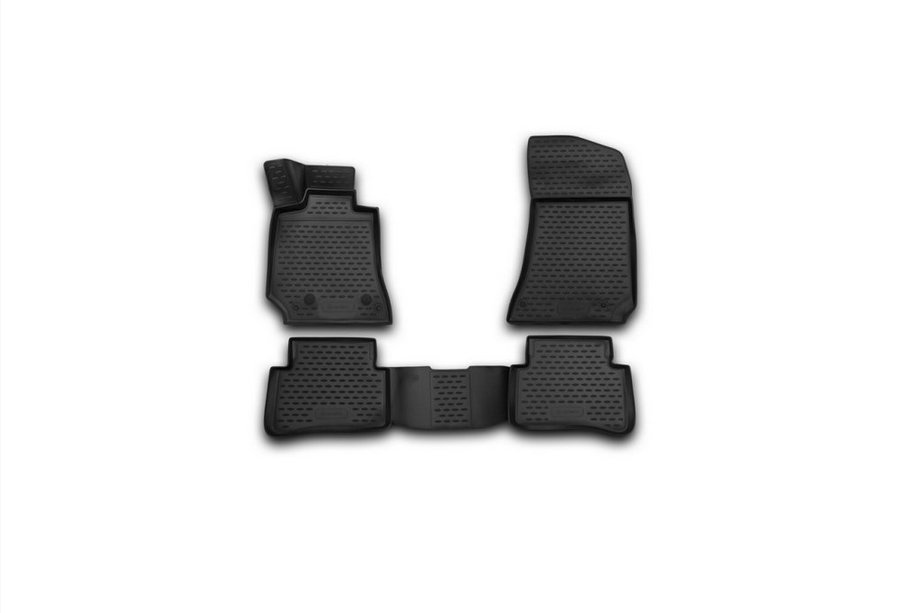 Mercedes E-class W212 2009–2016 Gumijasti tepihi za notranjost (4 kosi, Novline) SD Fotografija 1
