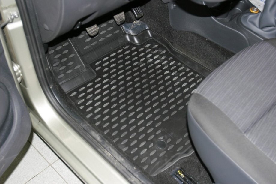 Renault Logan I 2005–2008 3D gumijasti tepihi za notranjost (4 kosi, Novline) Image
