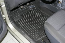 Renault Logan I 2005–2008 3D gumijasti tepihi za notranjost (4 kosi, Novline) fotografija 1