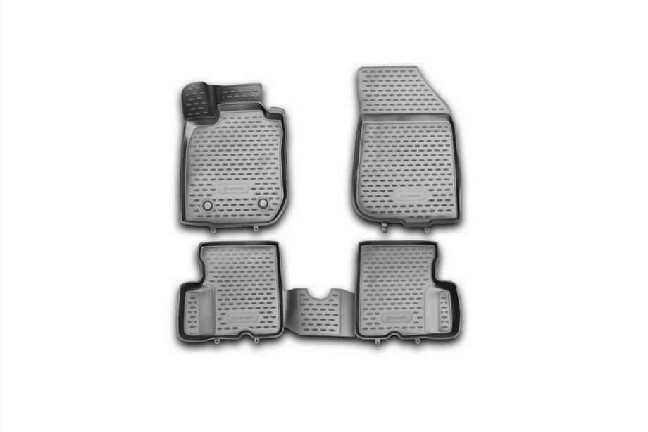 Renault Duster 2008–2017 (2011-2015) 3D gumijasti tepihi za kabino (4 kosi, Novline) 2WD Image