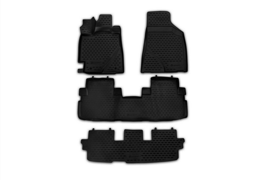 Toyota Highlander 2008–2013 3D gumijasti tepihi za notranjost (4 kosi, Novline) Image