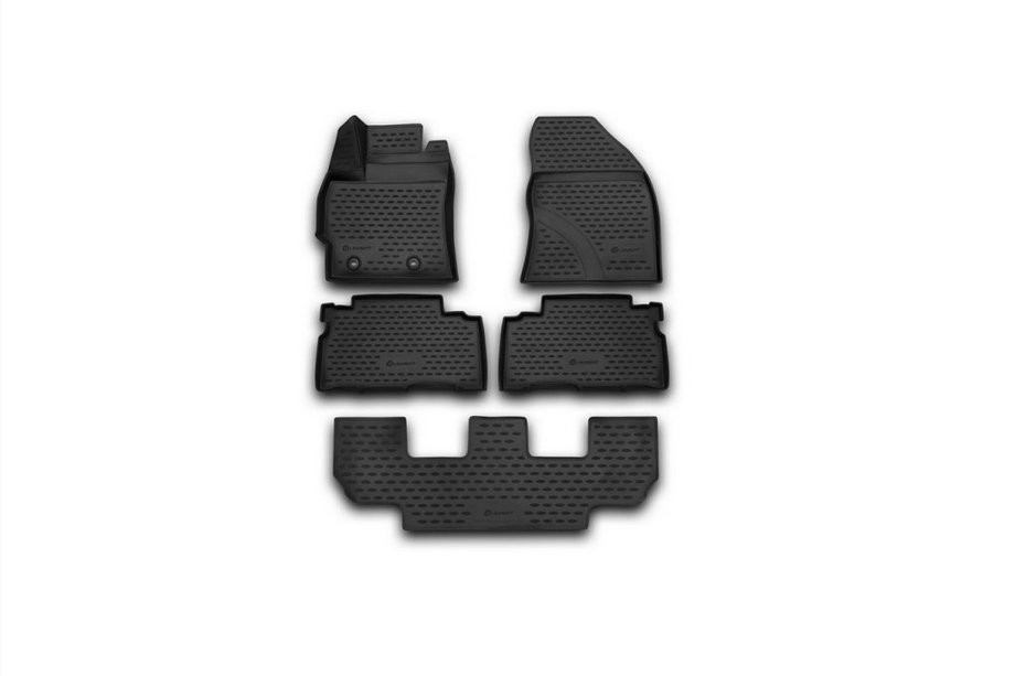 Toyota Verso 2009–2018 3D gumijasti avtomobilski tepihi za notranjost (5 kos, Novline) Image
