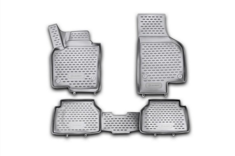 Volkswagen Tiguan 2007–2016 3D gumijasti tepihi za notranjost (4 kosi, Novline) Image