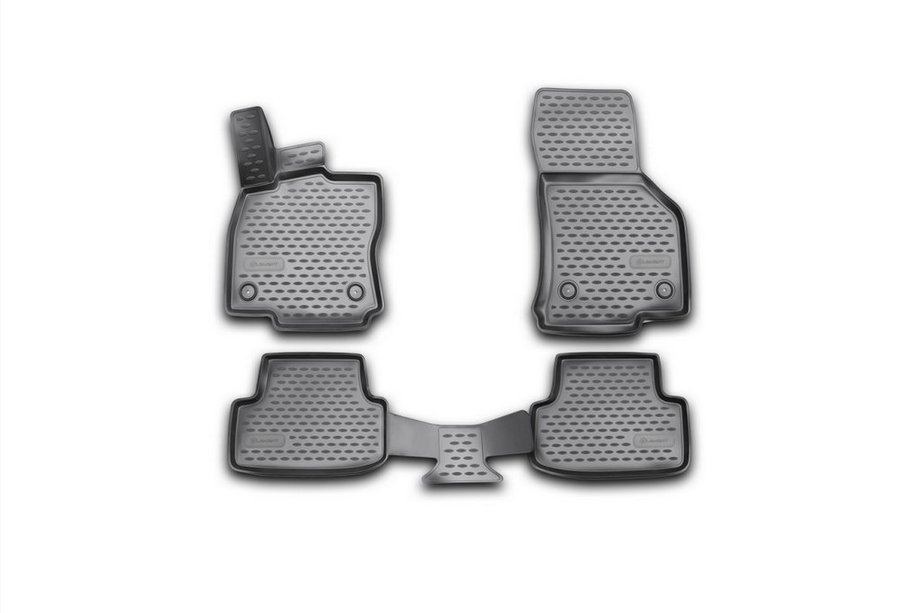 Volkswagen Golf 7/E-Golf 2012–2020 3D gumijasti tepihi za notranjost (4 kosi, Novline) Image