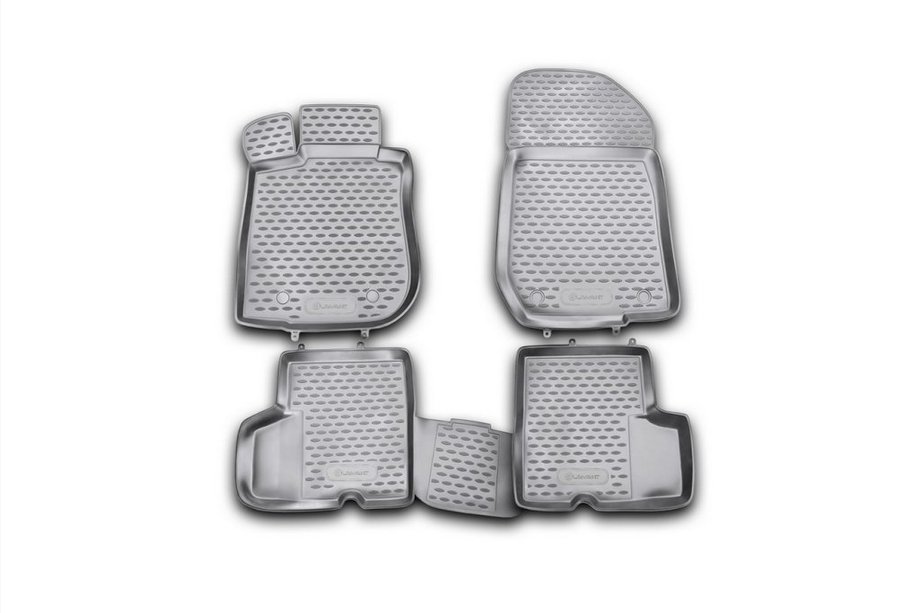 Renault Logan I 2005–2008 Gumijasti tepihi za kabino (4 kosi, Novline) Image