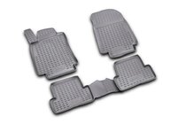 Renault Clio III 2005–2012 Gumijasti tepihi za kabino (4 kosi, Novline) fotografija 1