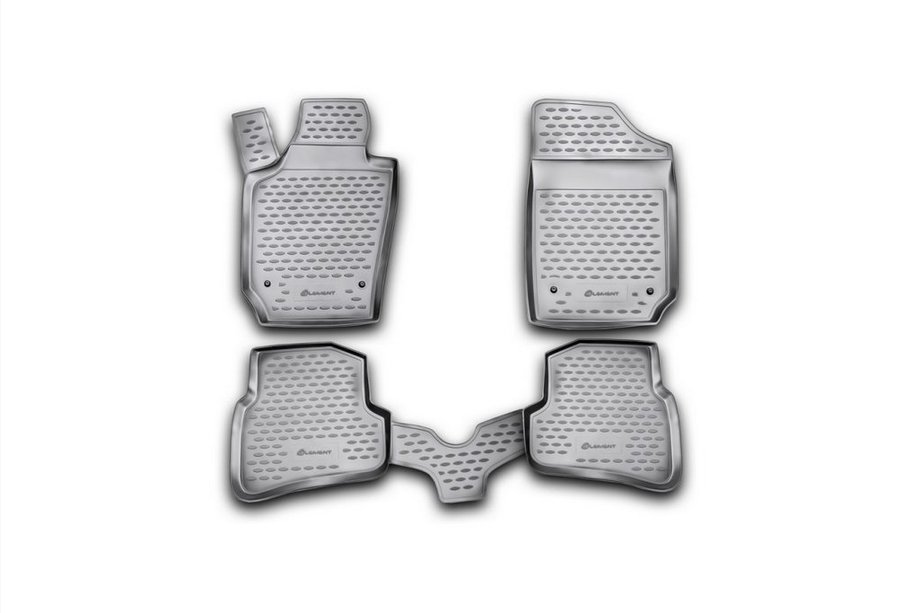Seat Ibiza 2010–2017 Gumijasti tepihi za notranjost (4 kosi, Novline) SW Image