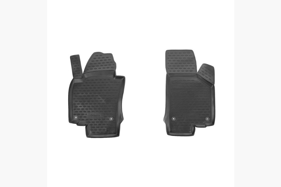 Skoda Octavia II A5 2006–2010 Gumijaste preproge za notranjost (spredaj) (2 kosa, Novline) 2004-2013 Image