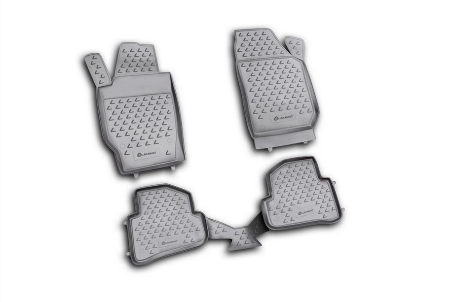 Skoda Fabia 2007–2014 Gumijasti tepihi za kabino (4 kosi, Novline) Image