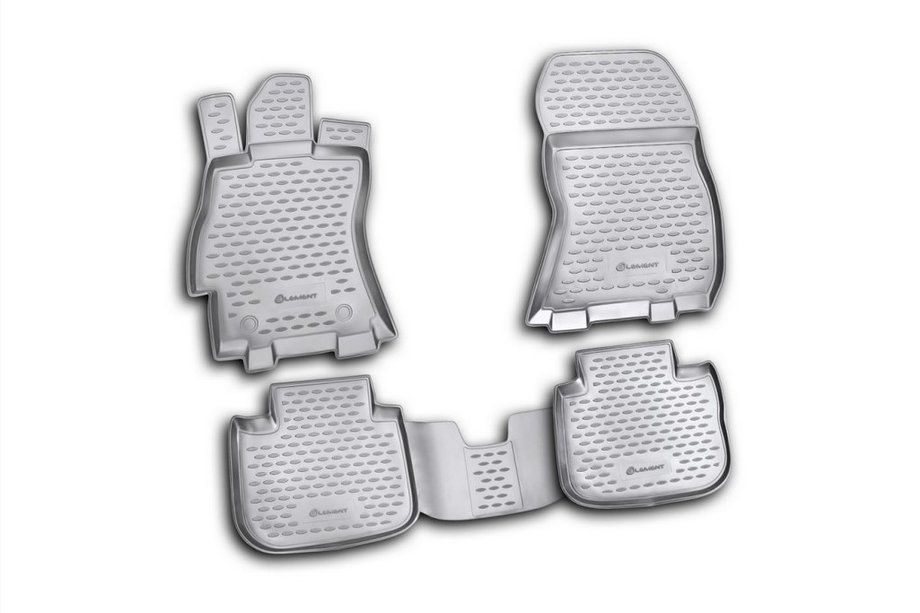 Subaru Outback 2009–2014 Gumijasti tepihi za kabino (4 kosi, Novline) Image
