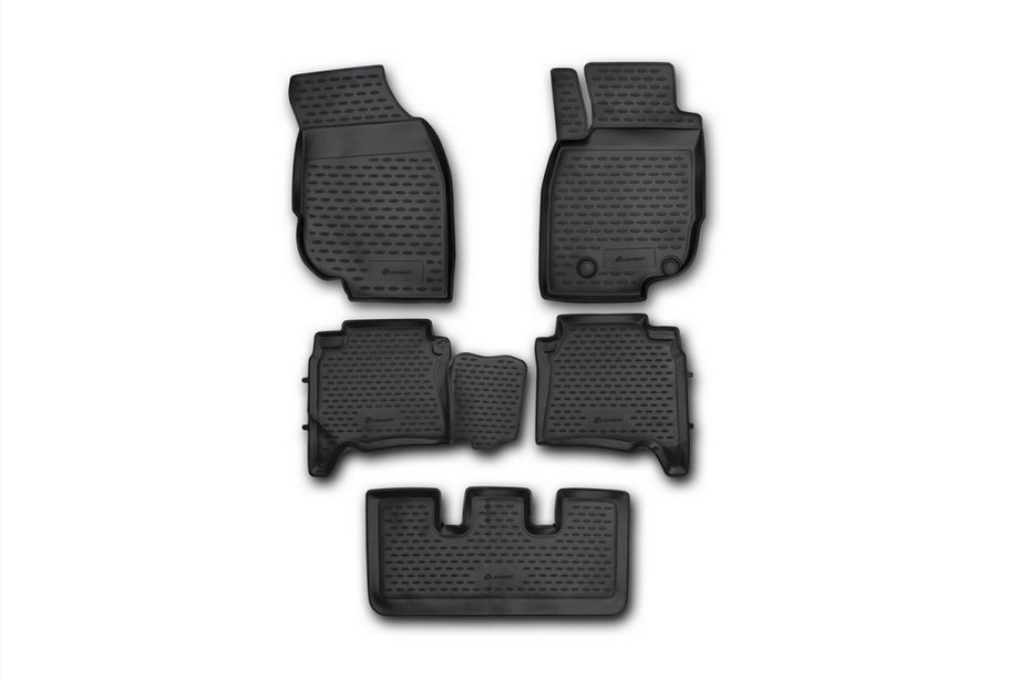Toyota Fortuner 2006–2015 (2013-2017) Gumijasti tepihi za notranjost (5 kos, Novline) Л. Н. Image