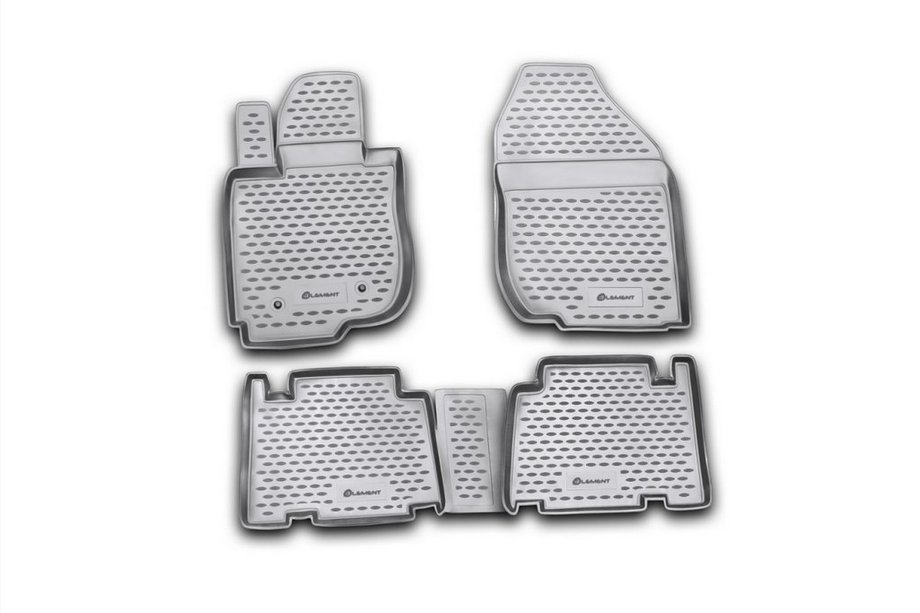 Toyota Rav 4 2006–2013 (2006↗) Gumijasti avtomobilski tepihi za notranjost (4 kosi, Novline) Long Image