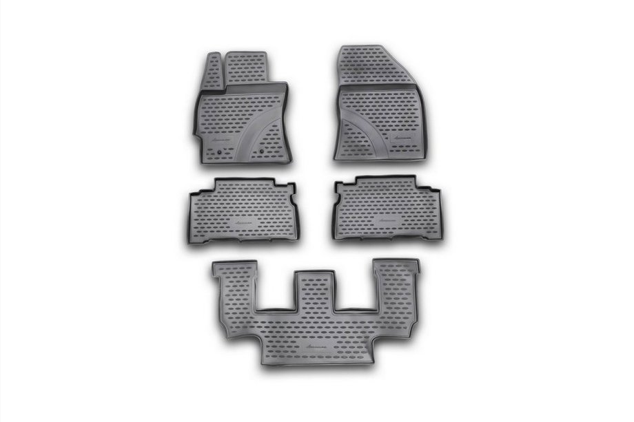 Toyota Verso 2009–2018 (2009-2013) Gumijasti tepihi za kabino (3 vrste) (5 kos, Novline) Različica 1 Image