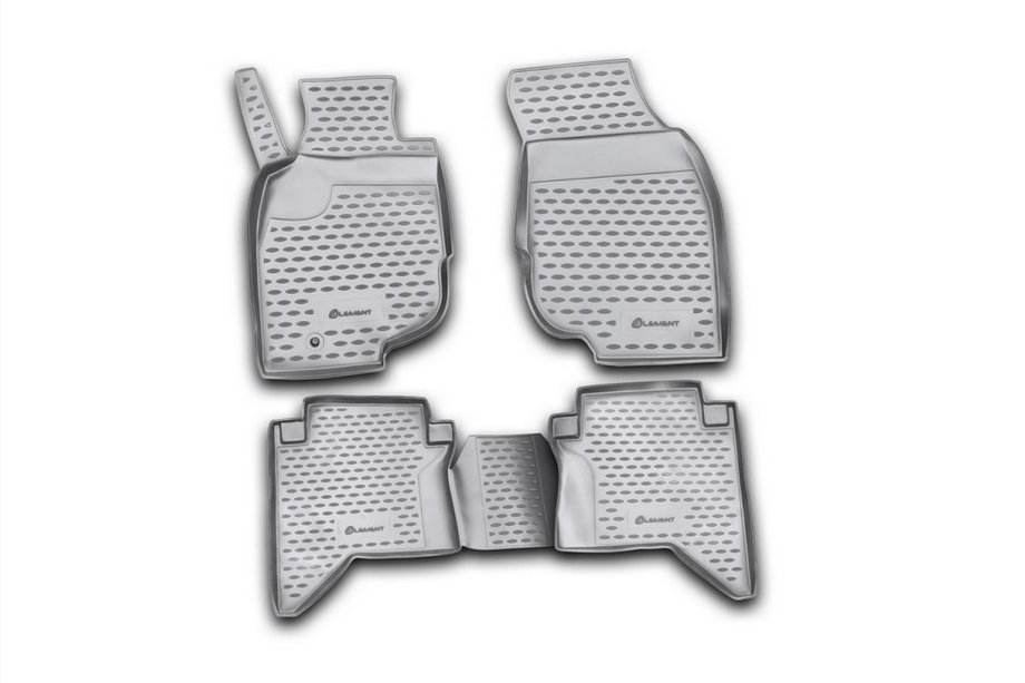 Toyota Hilux 2006–2015 (2008↗) Gumijasti tepihi za notranjost (4 kosi, Novline) Image
