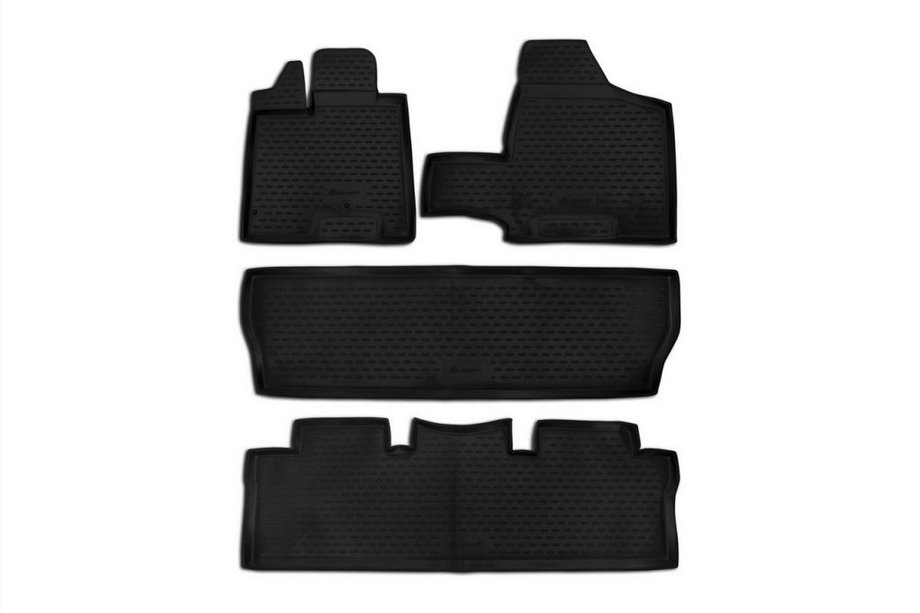 Toyota Sienna 2010–2020 Gumijasti tepihi za kabino (4 kosi, Novline) Image