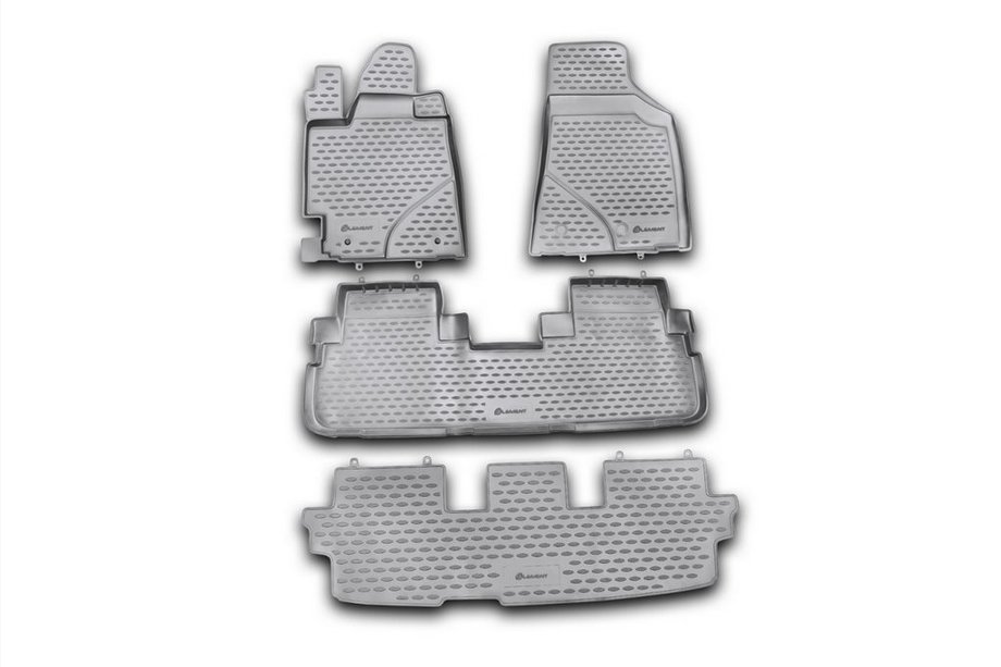 Toyota Highlander 2008–2013 Gumijasti tepihi za kabino (4 kosi, Novline) Image