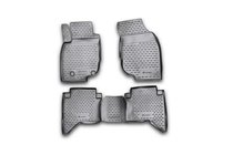 Toyota Hilux 2006–2015 (2011-2015) Gumijasti tepihi za kabino (4 kosi, Novline) fotografija 1