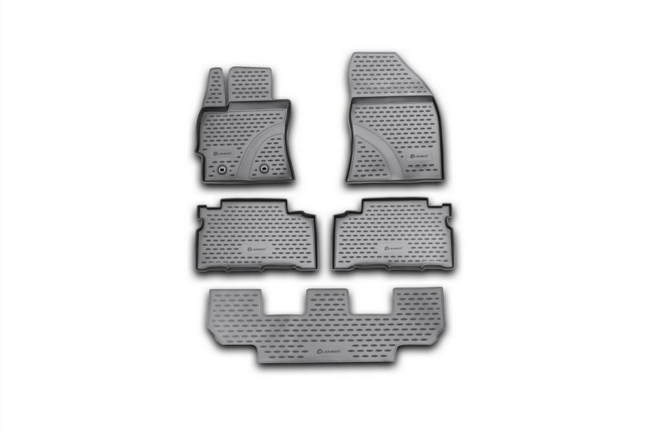Toyota Verso 2009–2018 (2013↗) Gumijasti tepihi za kabino (5 kos, Novline) Fotografija 1