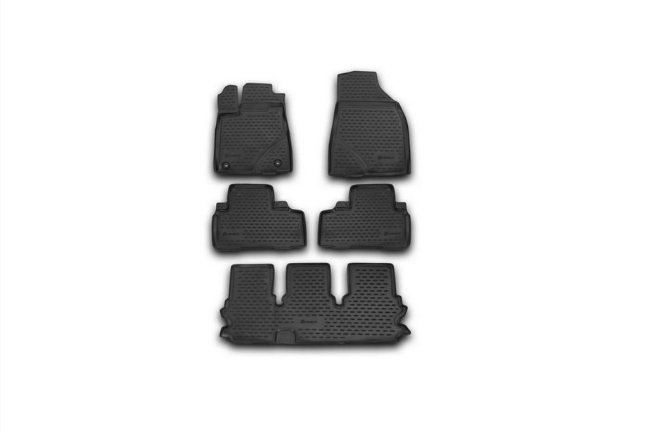 Toyota Highlander 2013–2019 Gumijasti tepihi za notranjost (5 kos, Novline) Image