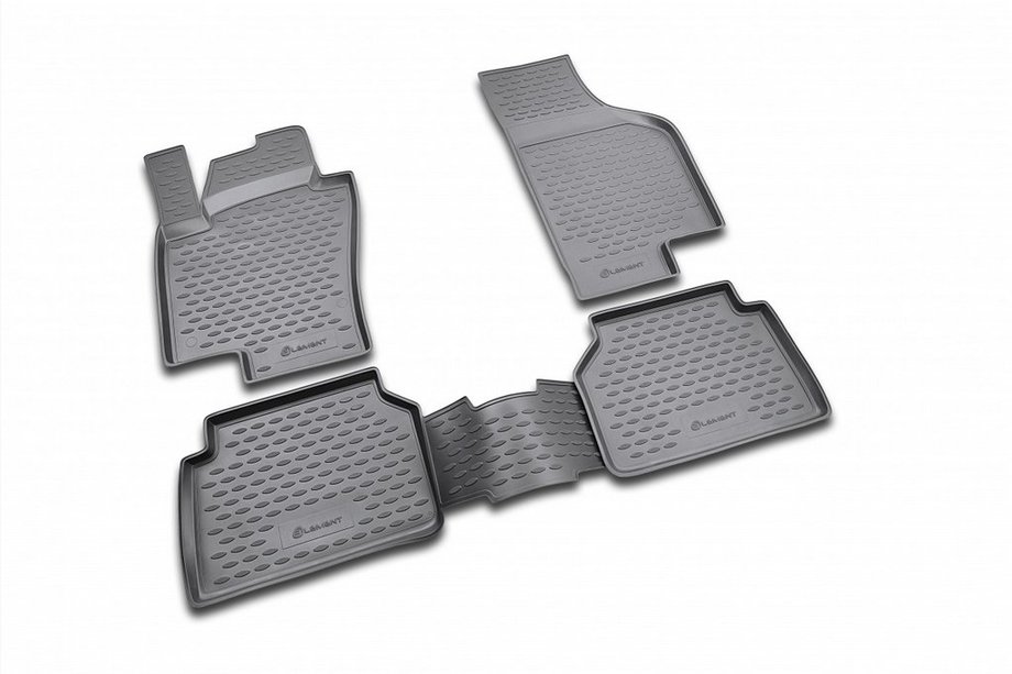 Volkswagen Tiguan 2007–2016 Gumijasti tepihi za kabino (4 kosi, Novline) Image