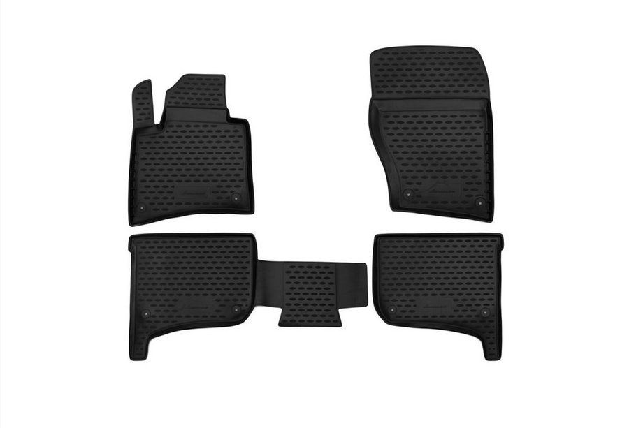 Volkswagen Touareg 2010–2018 Gumijasti tepihi za kabino (4 kosi, Novline) Terrain Tech Image